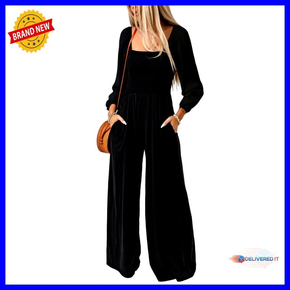 Sleeveless Wide Leg Jumpsuit Casual Loose Fit Overalls With Pockets Y2K Chic